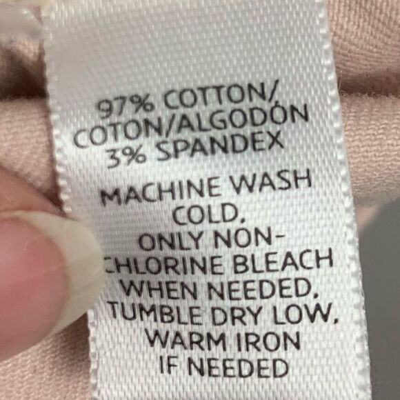 Loft Modern Straight Pink Denim Raw Hem Shorts 8P - Picture 7 of 7